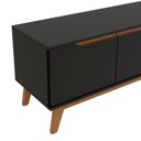 Ver imagem 5 de Rack Kappesberg 3 Portas Preto Fosco 218 Cm