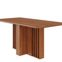 Ver imagem 1 de Mesa para Sala de Jantar Isadora 1,80 s/Vidro Marrom/Cinamomo