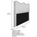 Ver imagem 5 de Cabeceira Casal Bari P02 140 cm Para Cama Box Branco