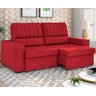 Sofá Retrátil e reclinável Besthouse Napoli 3 lugares em tecido Veludo – Vermelho - 2