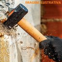 Ver imagem 3 de Marreta Premium Cabo de Madeira Envernizado Cunha Aço 1500g