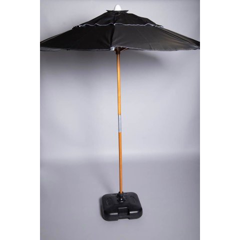 Ombrelone de Madeira Central sem Base:preto
