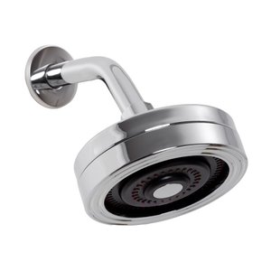 Ducha Chuveiro Autolimpante Redondo de Parede Mauá Pingoo.casa Cor:prata