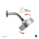 Ver imagem 3 de Ducha Chuveiro Autolimpante Redondo de Parede Mauá Pingoo.casa Cor:prata