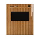 Ver imagem 4 de Conjunto Painel Lyon + Rack Viena 3 Gavetas 220 cm Rack Naturalle Painel com LED Mavaular