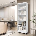 Ver imagem 1 de Estante Livreiro Anúbis com Prateleiras Multiuso para Quarto e Sala Branco