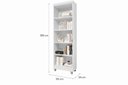 Ver imagem 3 de Estante Livreiro Anúbis com Prateleiras Multiuso para Quarto e Sala Branco