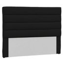 Ver imagem 2 de Cabeceira King Estofada Berlim Suede Preto -M&F Decor