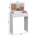 Ver imagem 3 de Penteadeira Quimera com Espelho Compacta Branco