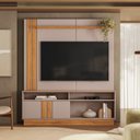 Ver imagem 1 de Home Theater Fortaleza para TV até 60 Polegadas 185cm Marrom Canela