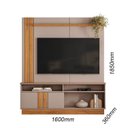 Ver imagem 4 de Home Theater Fortaleza para TV até 60 Polegadas 185cm Marrom Canela