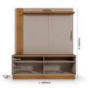 Ver imagem 4 de Home Theater Fortaleza para TV até 60 Polegadas 185cm Marrom Canela
