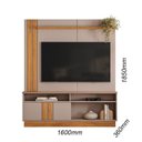 Ver imagem 3 de Home Theater Fortaleza para TV até 60 Polegadas 185cm Marrom Canela