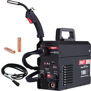 Máquina de Solda Inversora Mig 100-ef Awt com Tocha Mig de 1mt Monofásica Ip21 110v