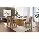 Ver imagem 1 de Conjunto Sala de Jantar Luna 6 Cadeiras Off White