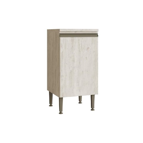 Balcão Simples Greta 40 Cm com 1 Porta 1 Prateleira - Casajá - Crema