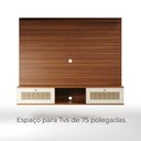 Ver imagem 5 de Painel para Tv até 75 Polegadas San Antonio 2 Portas - Cinamomo / Off White
