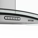 Ver imagem 3 de Coifa de Parede 80cm Vidro Curvo Duto Slim Fogatti Inox