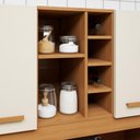 Ver imagem 7 de Kit Cozinha Compacta Toronto 7 Portas 2 Gavetas MDP 153cm Off White Kaiki Móveis