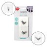 Gancho de Parede Auto Adesivo Inox Kit 2 Peças 5,5cm - 6