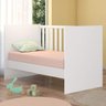 Quarto de Bebê Doce Sonho com Guarda-Roupa 2 Portas 2 Gavetas, Cômoda e Berço Mini Cama Qmovi - 4