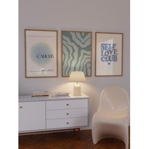 Kit 3 Quadros Decorativos Signo Cancer Self Love Club