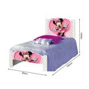 Ver imagem 4 de Cama de Criança Solteiro Infantil Adesivada Ratinha com Grade de Proteção