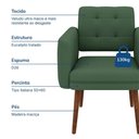 Ver imagem 6 de Poltrona Decorativa Stella em Veludo – Just Time