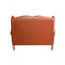 Ver imagem 4 de Sofá Imperador 2 Lugares 135cm Caramelo Couríssimo Clássico Chesterfield Bella Decor