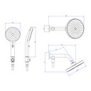 Ver imagem 5 de Chuveiro Deca Flex Plus 2083.c.des de Parede com Desviador Cromado