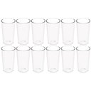 Ver imagem 1 de Kit 12 Copos Altos 500ml Plástico Incolor Long Drink Crippa Refeitório Água Suco