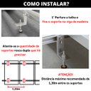 Ver imagem 6 de Estrutura Suporte Fixa Linha C Placa Painel Solar Inox Telha Fibrocimento Ondulada Viga Madeira Perf