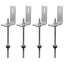 Ver imagem 2 de Estrutura Suporte Fixa Linha C Placa Painel Solar Inox Telha Fibrocimento Ondulada Viga Madeira Perf