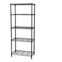 Ver imagem 1 de Estante Aço 5 Prateleiras Preta Aramada 180 Cm