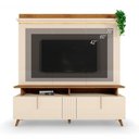 Ver imagem 4 de Estante Home Theater Petropolis 1.8 2 Portas MDF-MDP 180cm Off White-Canela Mobler