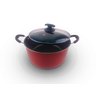 Caçarola Grande Família Vermelha Diâmetro de 24 centímetros Capacidade Máxima de Cozimento 5.2 L. - 5