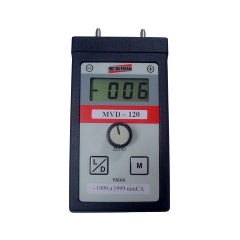 Mano-vacuometro Digital Escala Portátil 1999 a 1999 mmCA
