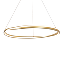 Ver imagem 1 de Lustre Pendente Nordecor Euni Odi 2872 80cm Dourado Fosco Led Bivolt
