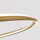 Ver imagem 2 de Lustre Pendente Nordecor Euni Odi 2872 80cm Dourado Fosco Led Bivolt