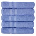 Ver imagem 1 de Jogo com 5 Toalhas Banho Super Grossa Felpuda e Macia Beka Azul