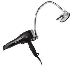 Suporte Secador Vidro Azulejo Parede Articulavel Portátil Flexivel Organizador Penteado - 2