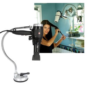 Suporte Secador Vidro Azulejo Parede Articulavel Portátil Flexivel Organizador Penteado