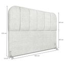 Ver imagem 2 de Cabeceira Cama Box Queen 160 Cm Estofada Revestida em Bouclé Luxo