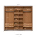 Ver imagem 3 de Guarda-roupa 3 Portas de Correr e 4 Gavetas com Espelhos e Pés Dormitorio Sliding