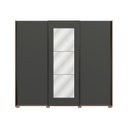 Ver imagem 7 de Guarda-roupa 3 Portas de Correr e 4 Gavetas com Espelhos e Pés Dormitorio Sliding