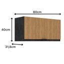 Ver imagem 3 de Armário Aéreo de Cozinha 80cm 1 Porta Basculante New York Móvel na Caixa