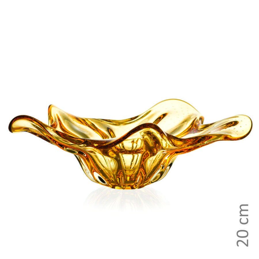 Centro De Mesa Em Cristal Murano Âmbar - São Marcos 50Cm | MadeiraMadeira
