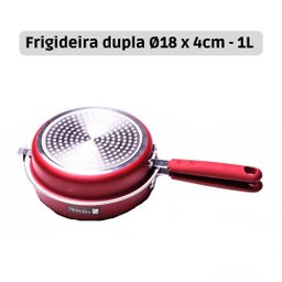 JOGO CONJUNTO PANELAS ANTIADERENTE INDUÇÃO VERMELHA HERCULES - 5