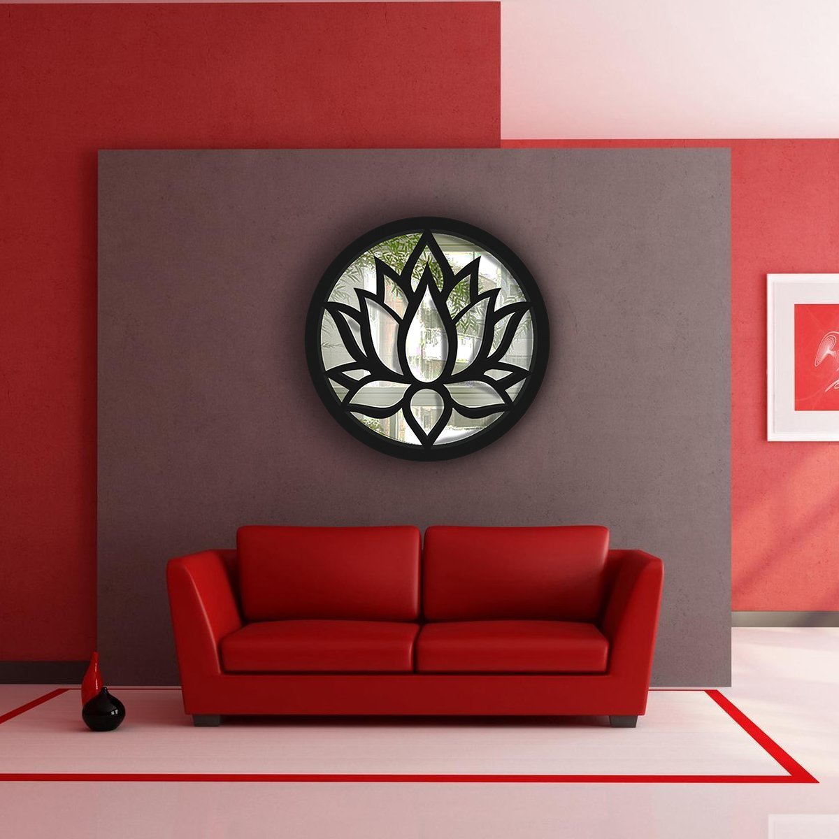 Mandala Decorativa Quadro para Decoração Casa Lindas:flor-lotus - 2