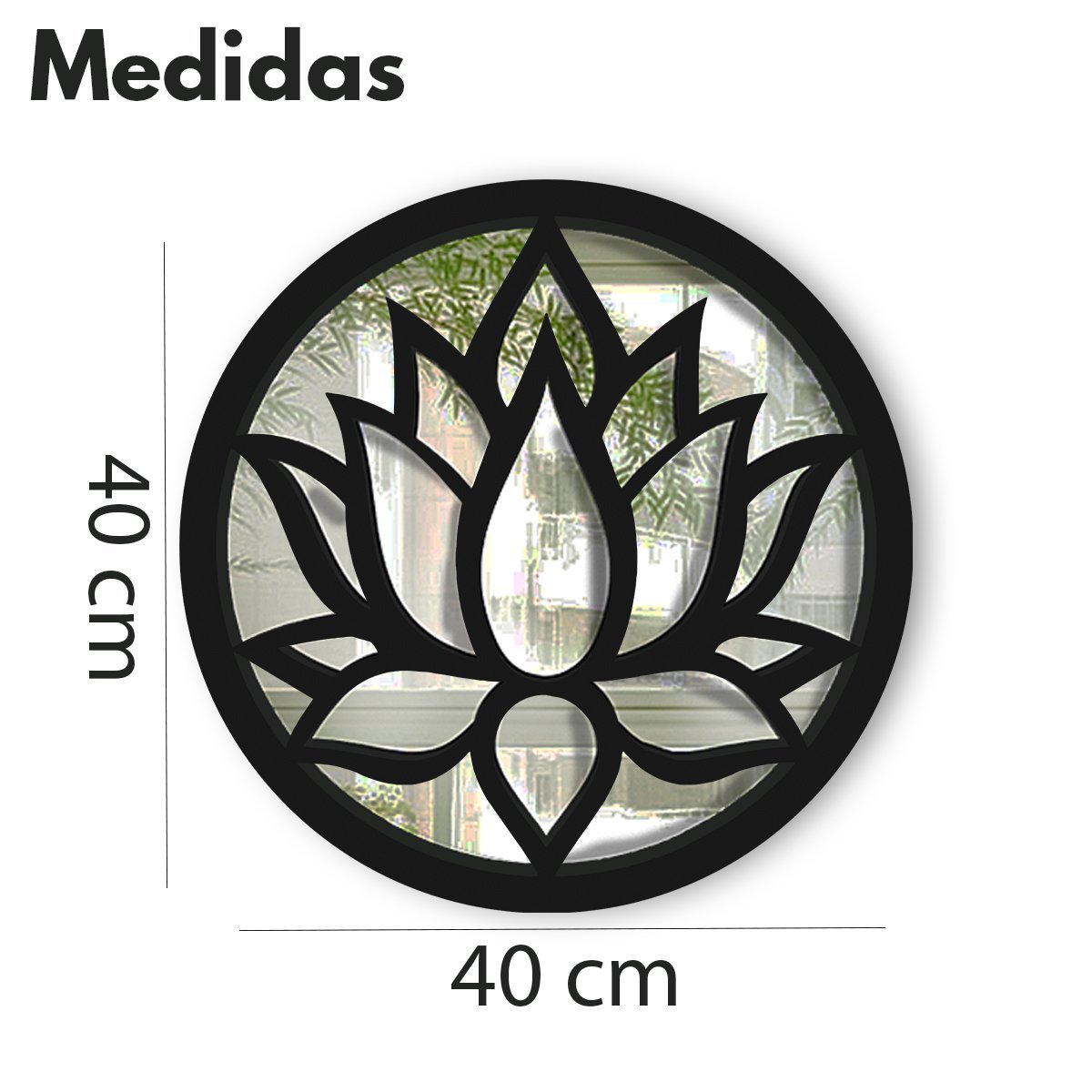 Mandala Decorativa Quadro para Decoração Casa Lindas:flor-lotus - 3